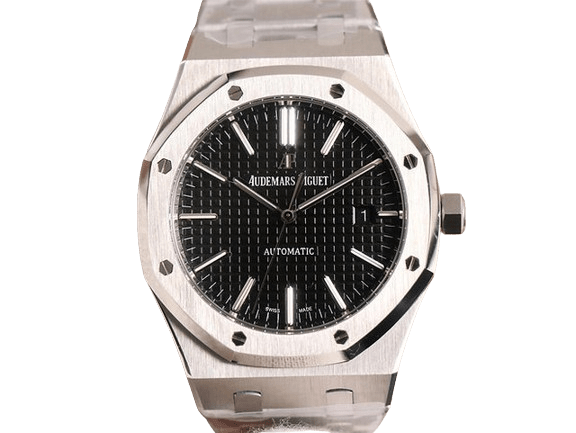 Audemars Piguet Automatic Royal Oak Black Dial Silver Watch Audemars Piguet Automatic Royal Oak Black Dial Silver Watch
