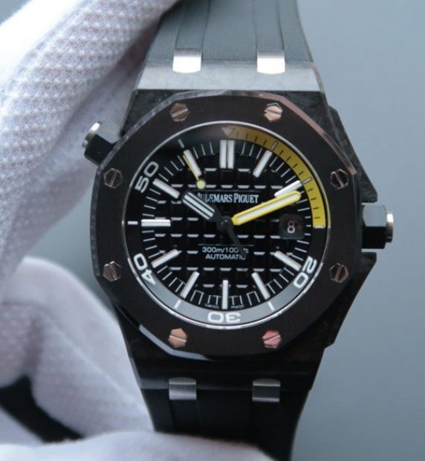 Audemars Piguet Black Strap Watch Audemars Piguet Black Strap Watch