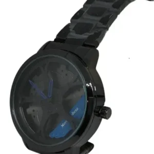 Car Wheel Watch ,Rotating Fashion Sport Watches - Blue