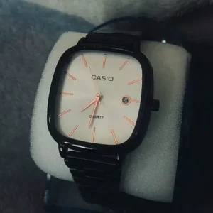 Casio Quartz Classic Black & Grey Watch For Men & Women