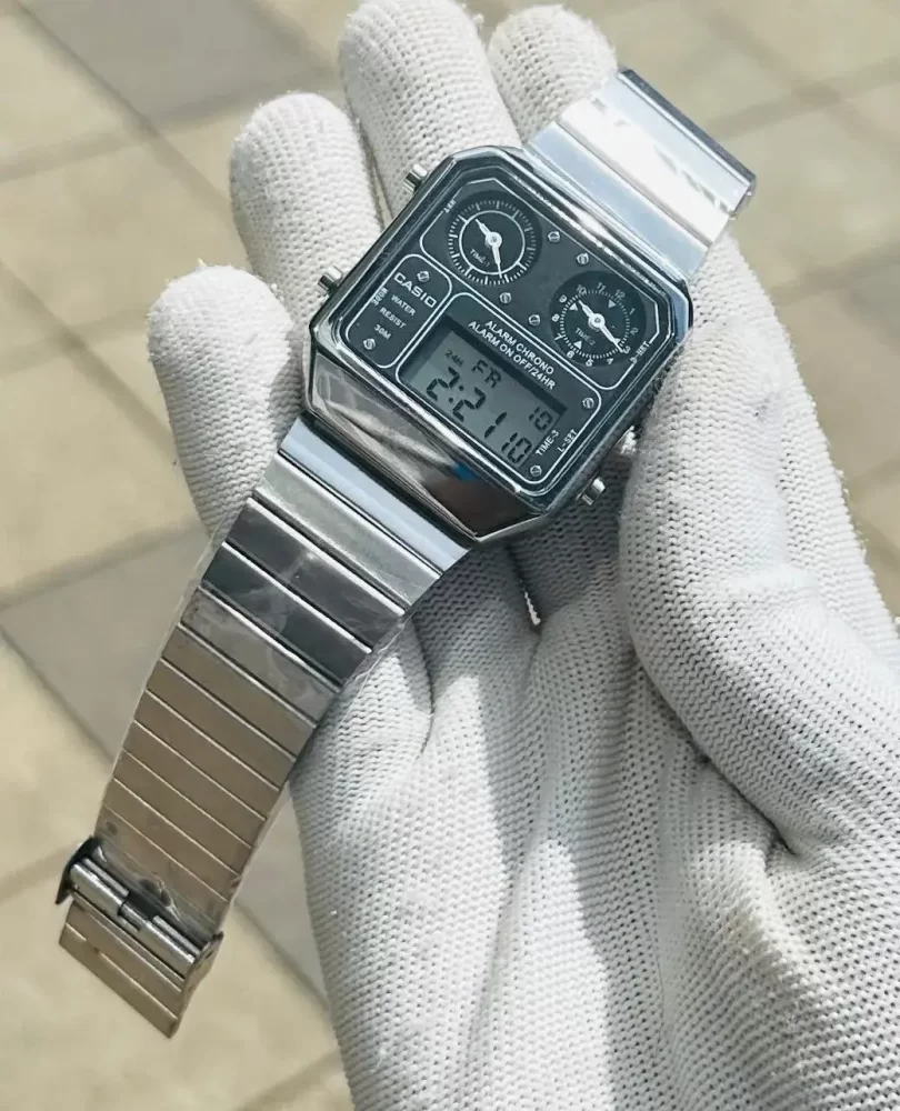 Chrono Analog - Digital Black Dial Watch for Men