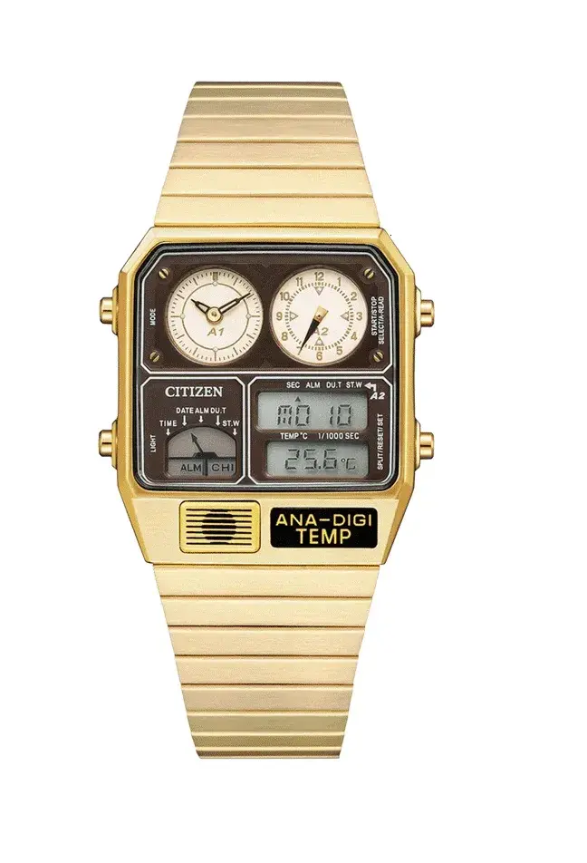 CTZN JG2103-72X Analog Digital Watch Rose Gold