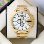 Diesel 10 Bar Golden with White Dial