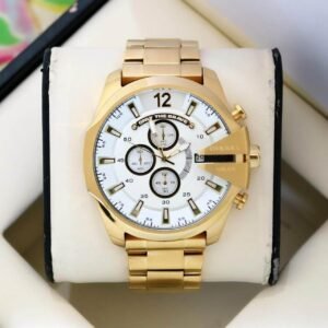 Diesel 10 Bar Golden with White Dial