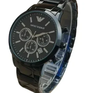 EA AR2458 Sportivo Quartz Black Dial Men's Watch