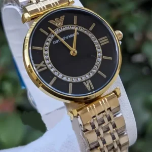 Emporio Armani Ladies Watch Price AR-11206 Black Dial Watch for Women's