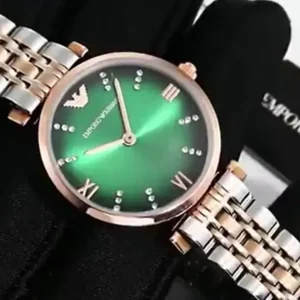 Emporio Armani Watches Ladies AR-11206 Ladies Watch Green Dial Diamond