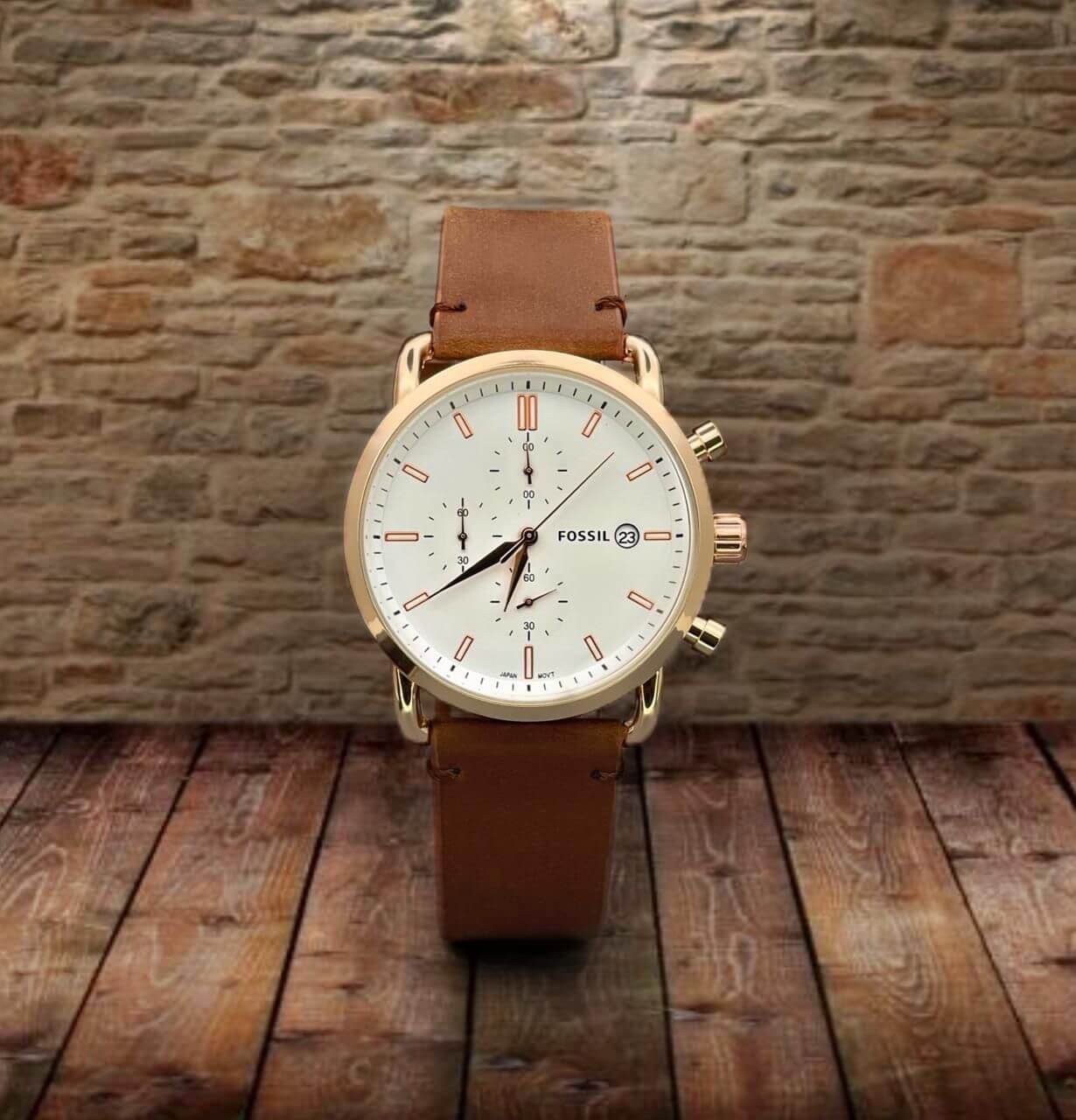 Fossil Commuter Cream Dial watch