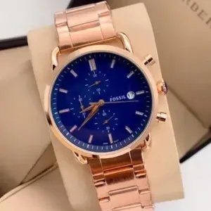 Fossil Men Chronograph Blue Dial