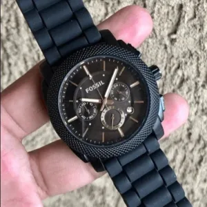 Fossil Rubber Strap black Watch