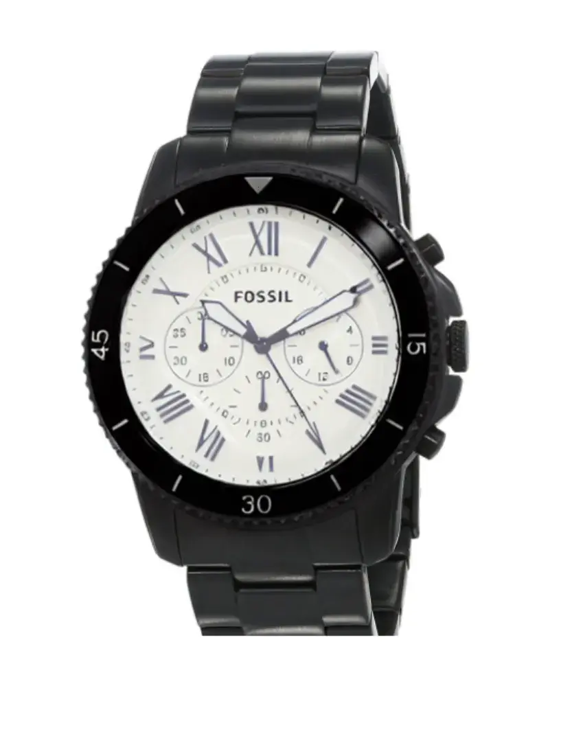 FSL Bannon Multifunction Black & White Stainless Steel Watch- FBBW