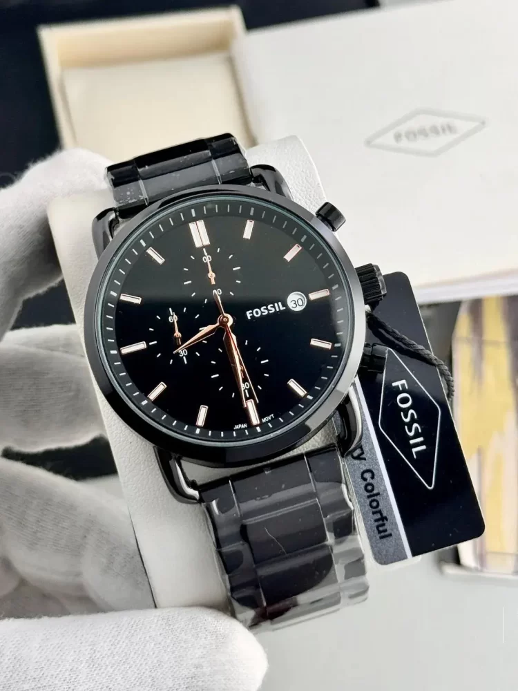 FSL Chronograph Men's Watch - All Function Working model (Black)