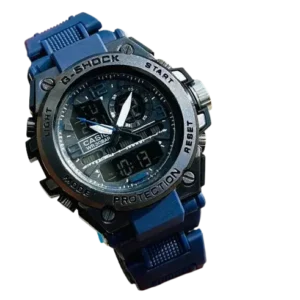 G Shock Casio Stylish Analog-Digital WR Blue Watch for Men
