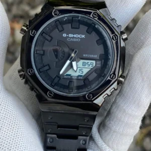 G Shock GM 2110 Analog I Digital Watch Black Full Metal