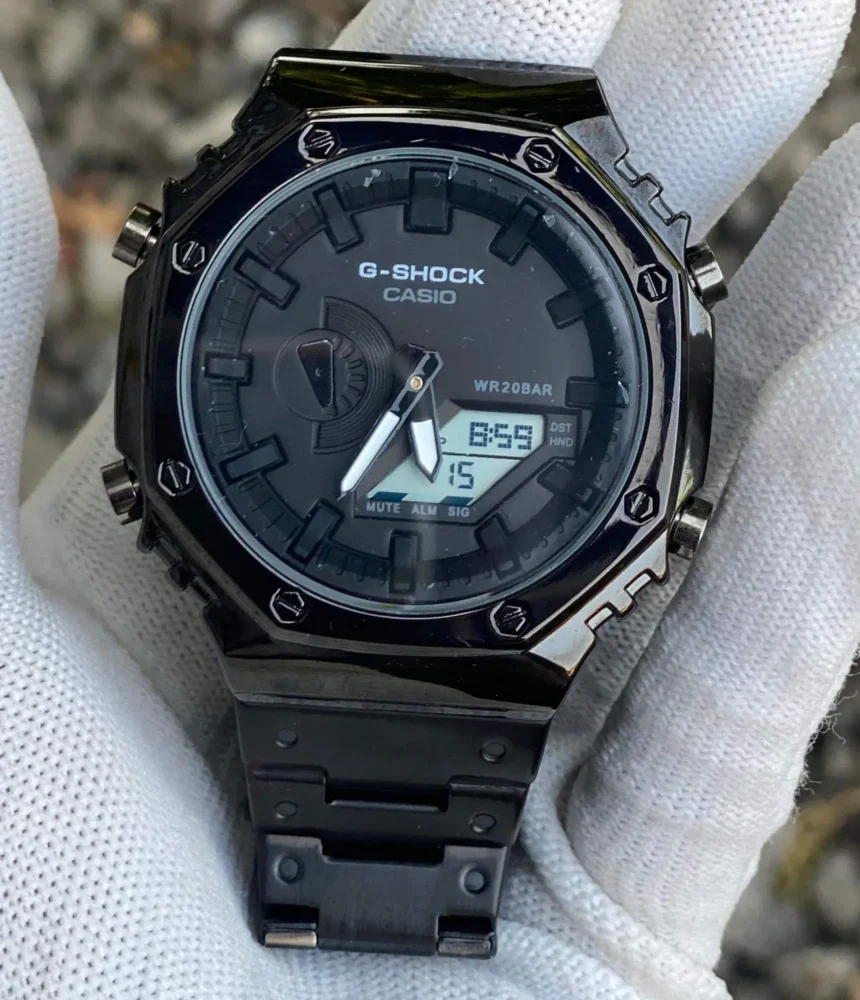 G Shock GM 2110 Analog I Digital Watch Black Full Metal G Shock GM 2110 Analog I Digital Watch Black Full Metal