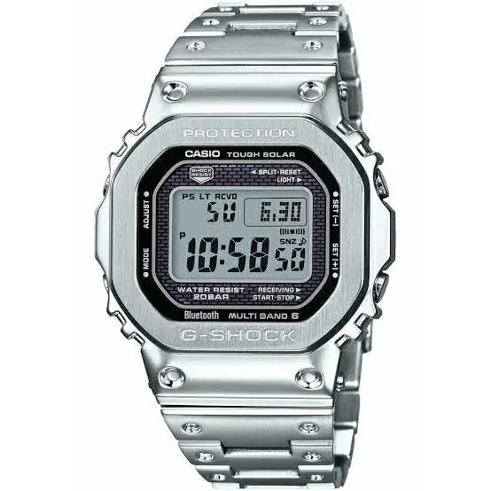 G Shock Metal Watch - Digital Watch Silver Color Full Metal BW 5000