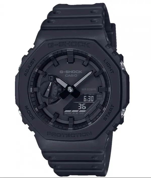 G Shock watches for Men I G1230 (GA-2100-1A3DR) Analog I Digital Watch Full Black
