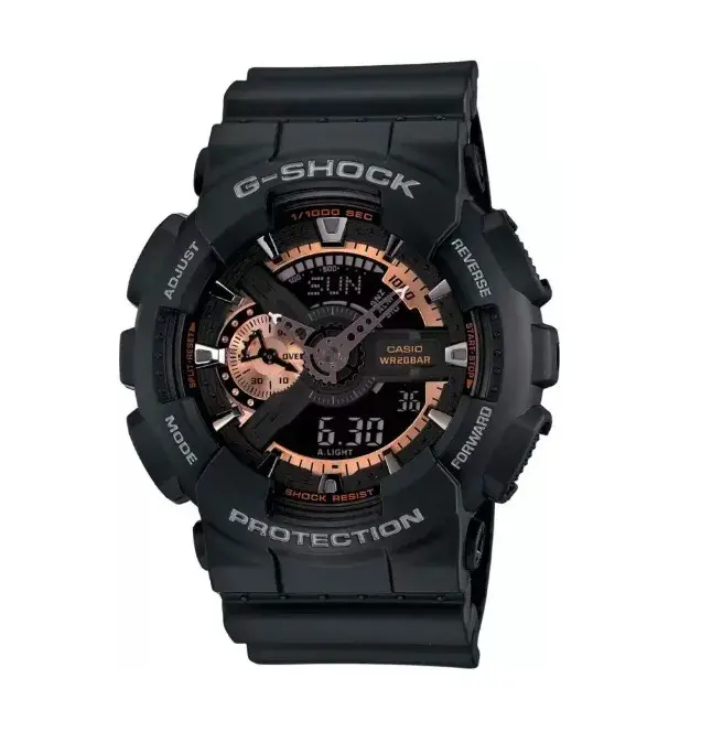 G Shock Watches GA-110-1BDR Black Analog-Digital Black Dial Resin Strap watch for Men G Shock Watches GA-110-1BDR Black Analog-Digital Black Dial Resin Strap watch for Men