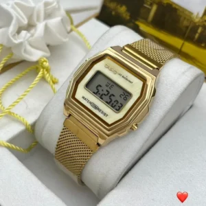 Gold watches for men - Vintage Watch Mesh (A1000M-1BEF) Digital