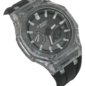 GShock GA-2100-SKE-7AER-Black Rubber Strap with With Black Case - BK02