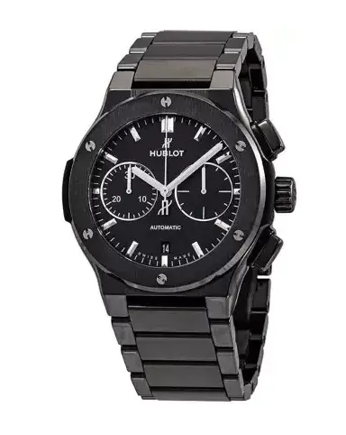 Hublot Chronograph - Hublot Ceramic Classic Fusion Chronograph Working Mens Watch Hublot Chronograph - Hublot Ceramic Classic Fusion Chronograph Working Mens Watch