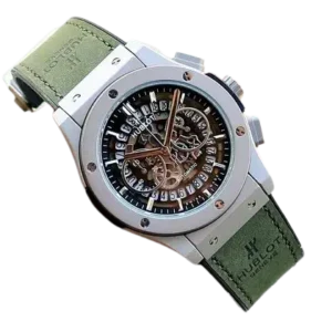 Hublot Watches - Big Bang Calendar Green Leather Strap Watch HBGS1
