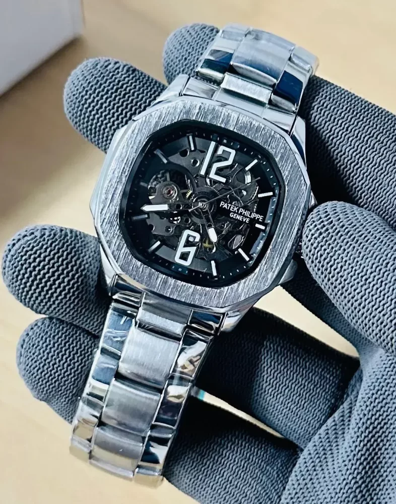 Patek Philippe Square Men's Stainless Steel Watch