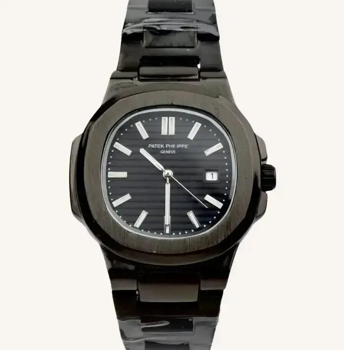 Patek Phillipe Geneve Stainless Steel Full Black -Luxury Men's Watch