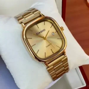 Quartz Classic Gold Watch For Men & Women - ( 35mm Dial Size )