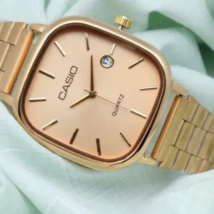 Quartz Classic Rose Gold Watch For Men & Women - ( 35mm Dial Size )