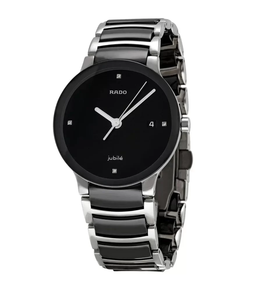 Rado Centrix Diamond Watch Black - R30021712 Rado Centrix Diamond Watch Black - R30021712