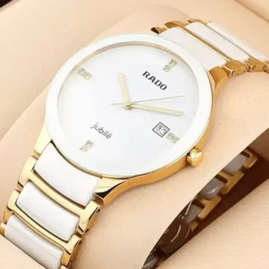 Rado Centrix Watch R30929712 White and Gold Premium Quality