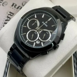 Rado Chronograph Automatic Men's Black Watch with Warranty