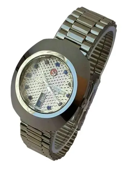 Rado Diastar Silver Watch - Rado Diamond Automatic Watch Blue Stone and Silver Band