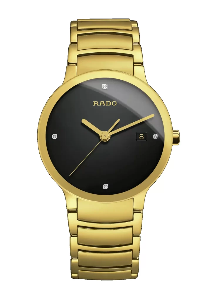 Rado Gold Watch Price - Rado Black and Gold Watch for Men