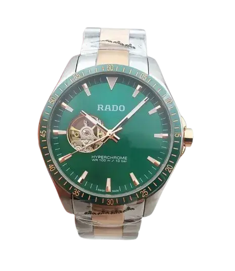 Rado Hyper Chrome Automatic Green Dial Watch for Men
