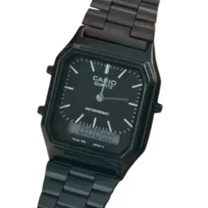 Retro Dual Time All Black Watch For Men and Women