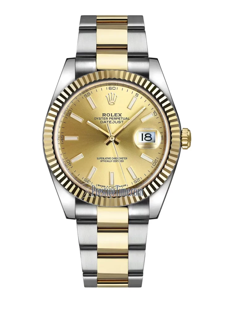 Rolex Datejust 41mm Steel and Yellow Gold Fully Automatic Mens Watch