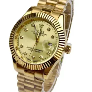 Rolex Oyster Perpetual Datejust Automatic Superlative Golden Watch for Men