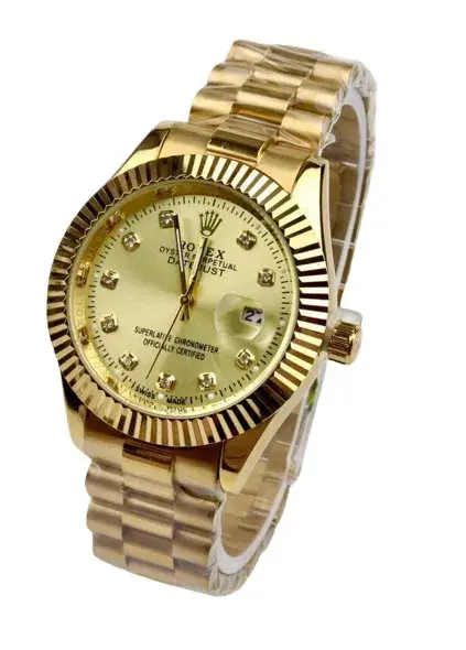 Rolex Oyster Perpetual Datejust Automatic Superlative Golden Watch for Men