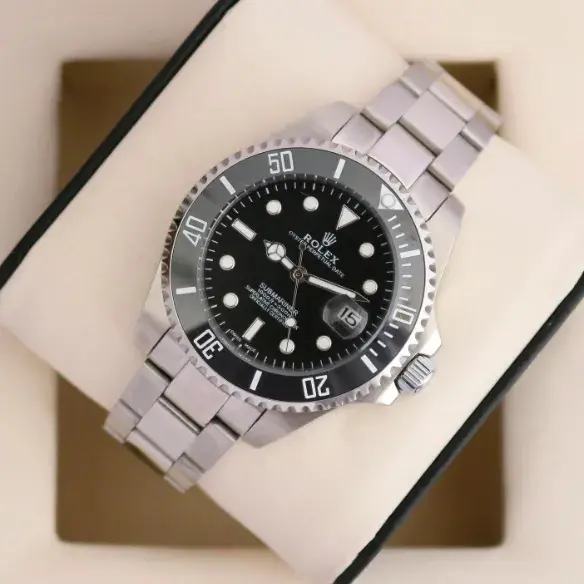 Rolex Submariner Black Dial Men's Automatic Swiss Watch with Warranty