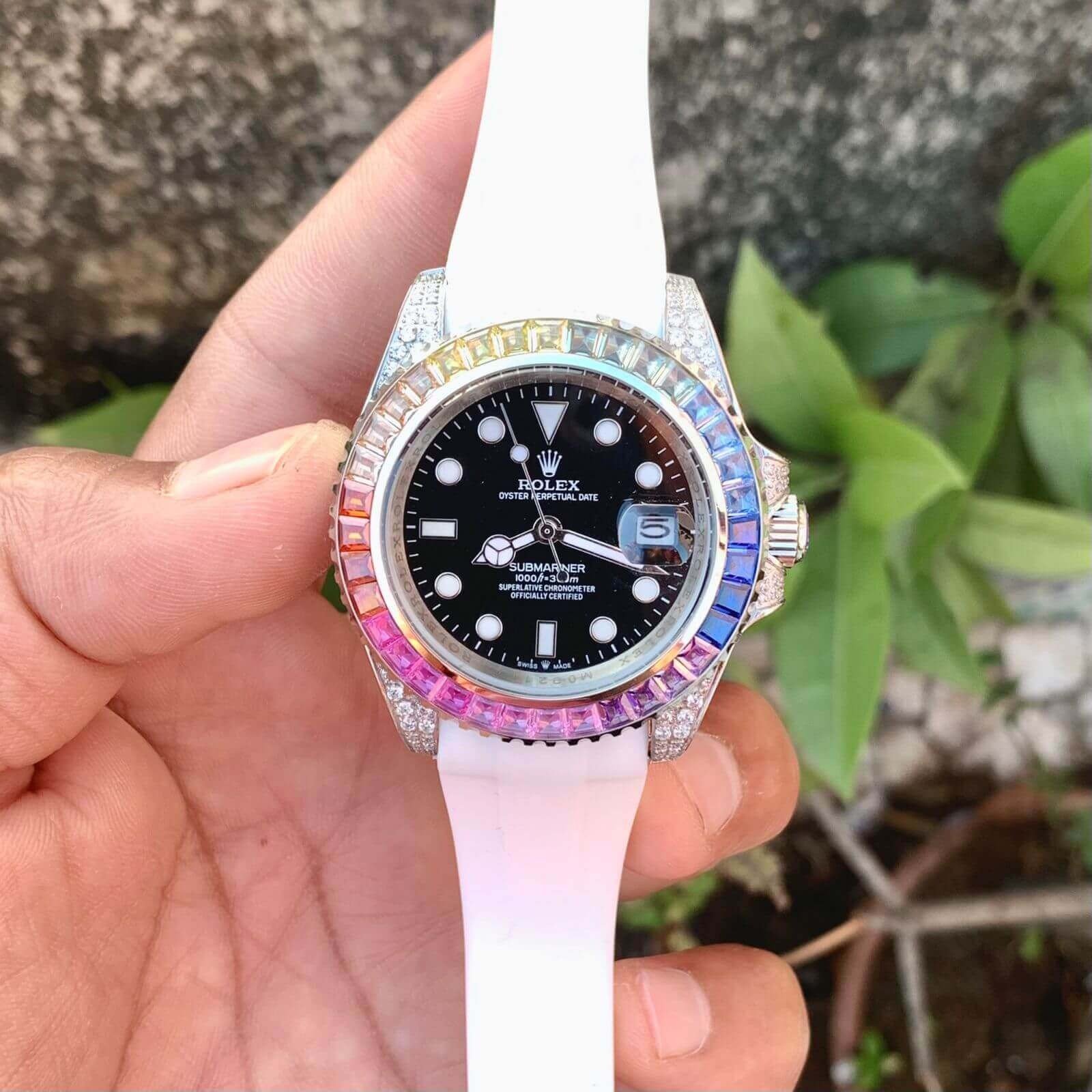 ROLEX SUBMARINER RAINBOW DIAMOND