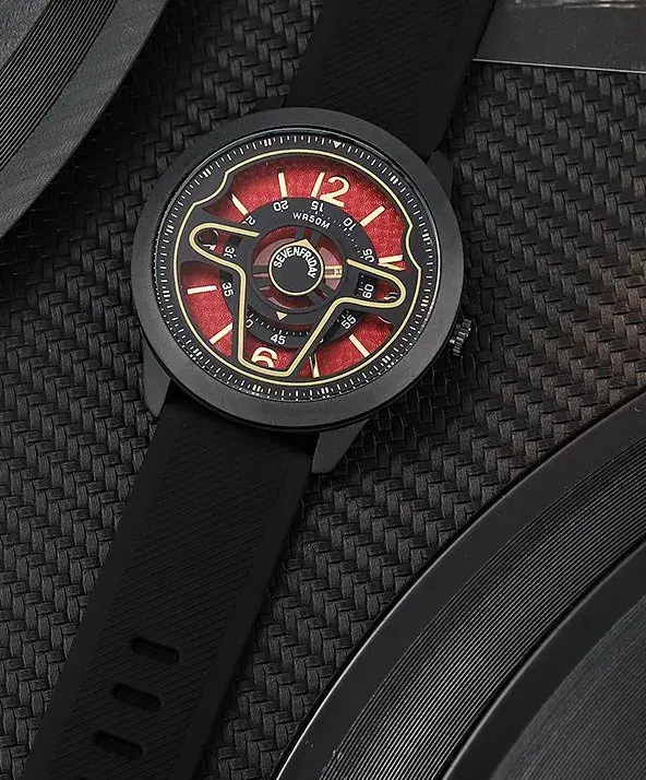 Seven Friday Digital Watch - Steering Wheel Fashion Watch Black