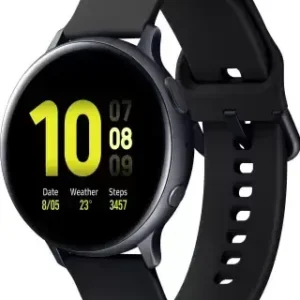 SmartWatch Active 2 (Bluetooth, 44 mm) - Black, Aluminium Dial, Silicon Straps (Black Strap)