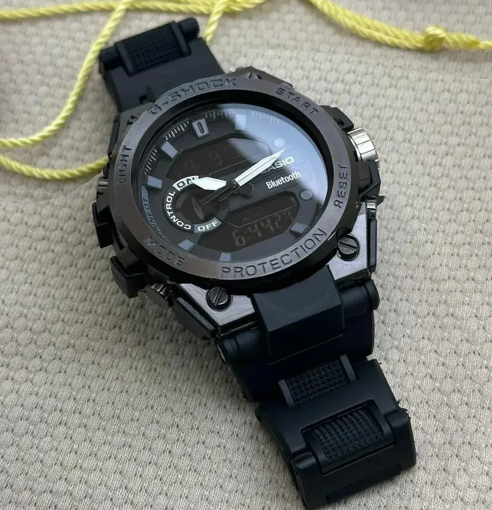 Stylish Swiss Analog-Digital Watch BT Black