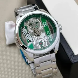 Tag CR7 Quartz Watch for Men Silver Strap Green Dial - TH06