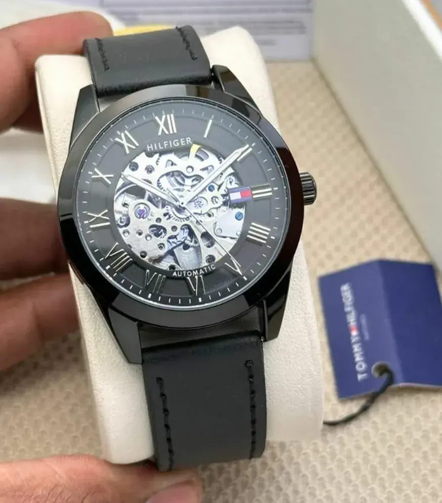 TH Automatic Premium Quality Leather Strap Watch THLS03