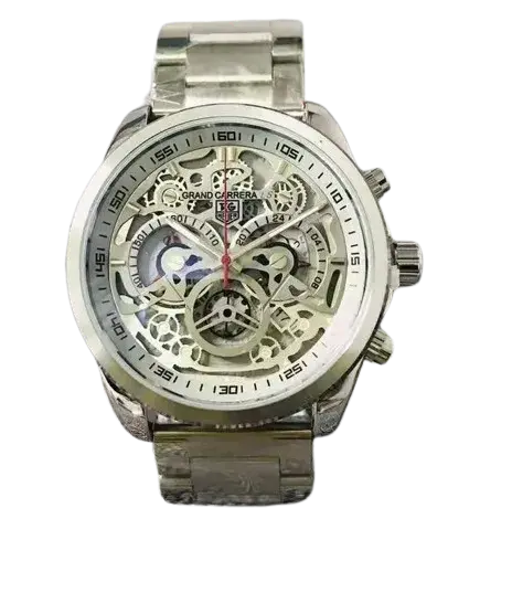 TH Grand Carrera CR7 Silver Automatic Watch for Men - THSW