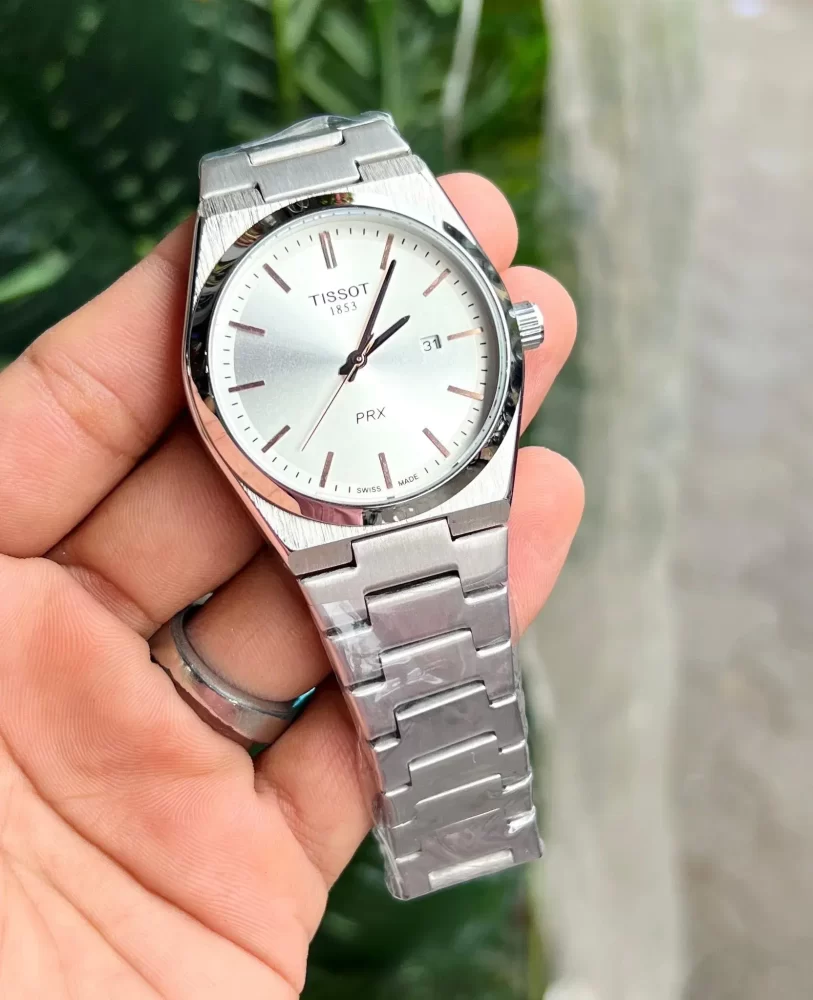 Tissot PRX 35 Powermatic 80 Stainless Steel Mens Watch White & Silver Tissot PRX 35 Powermatic 80 Stainless Steel Mens Watch White & Silver