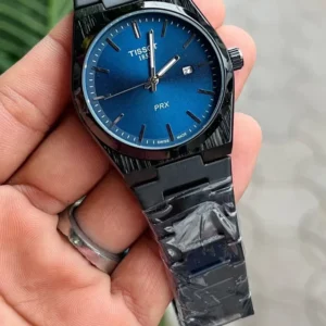 TST PRX 35 Powermatic 80 Stainless Steel Mens Watch Black & Blue